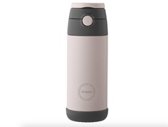 AYA&IDA soft rose drinking bottle with straw 350ml